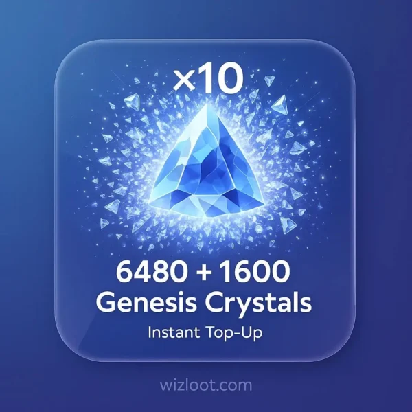 Genshin Impact (6480 + 1600) * 10 Genesis Crystals