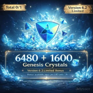 Genshin Impact 6480 + 1600 Genesis Crystals Pack