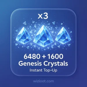 Genshin Impact (6480 + 1600) * 3 Genesis Crystals