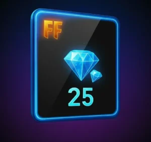 Free Fire Top Up 25 Diamonds – Fast Delivery-(Malaysia & Singapore)