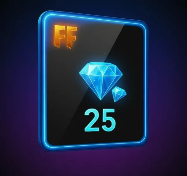Free Fire Top Up 25 Diamonds – Fast Delivery-(Malaysia & Singapore)